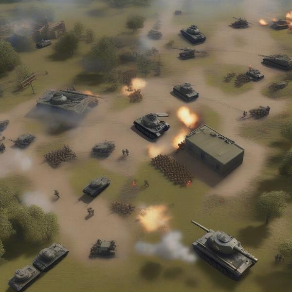 historical war game battlefield