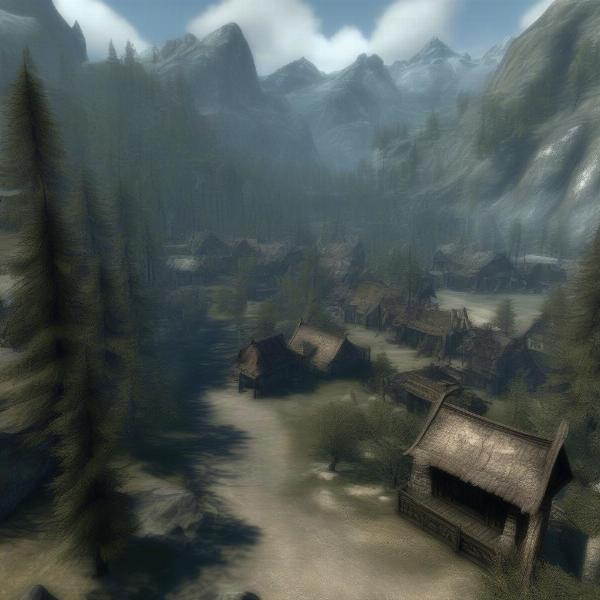 Skyrim PS3 Open World Landscape