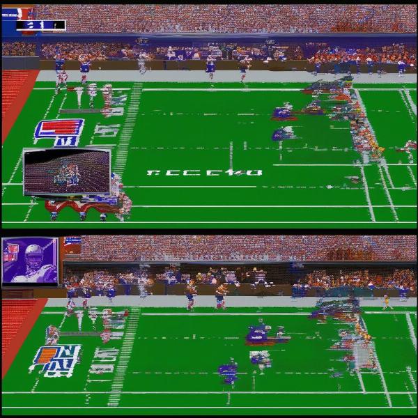 Comparing different SNES football game graphics and gameplay