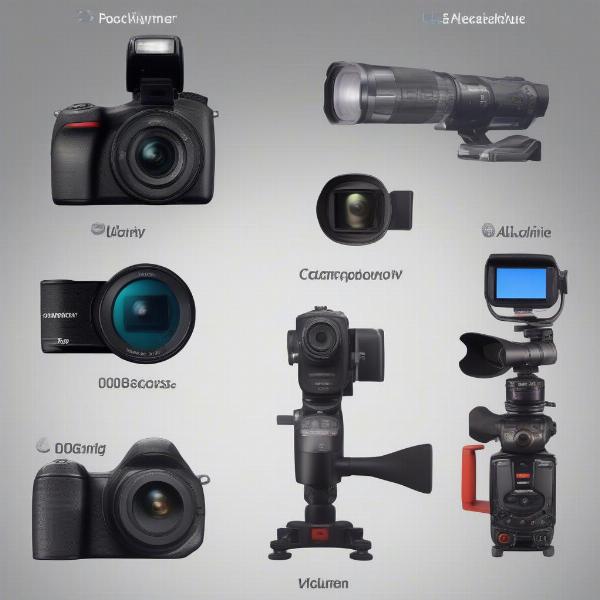Different camera types for recording soccer games