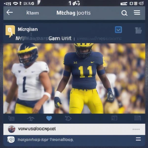 Michigan Football Social Media Updates