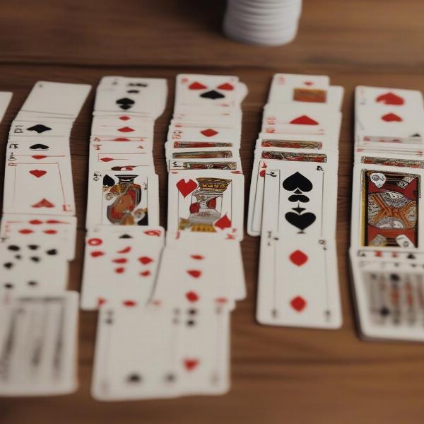 solitaire card game layout