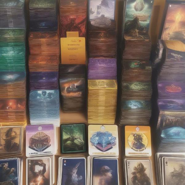 diverse selection of solo card games