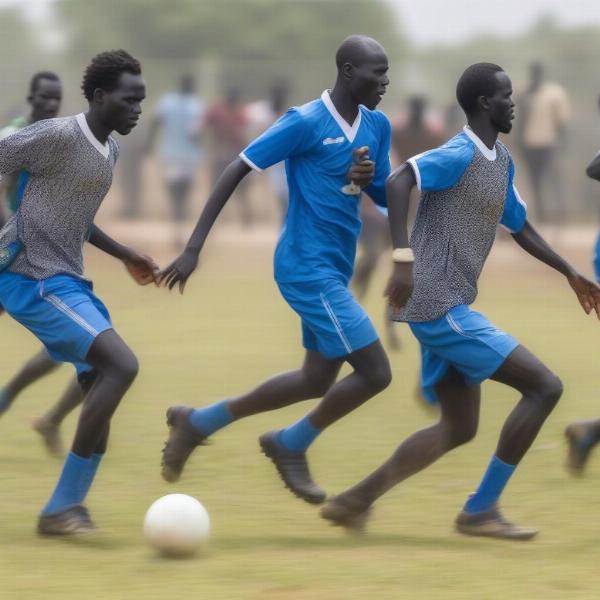 south-sudan-national-team-passing-ball-game