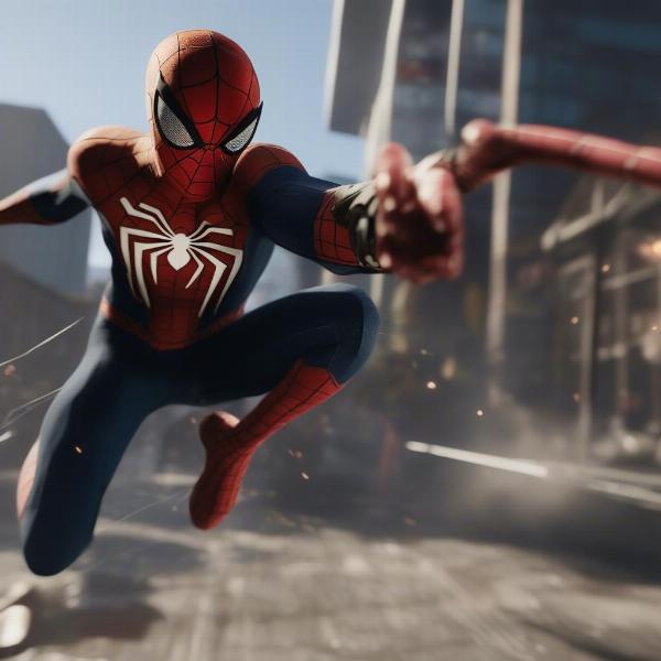 Spider-Man engages in combat on Xbox Series X