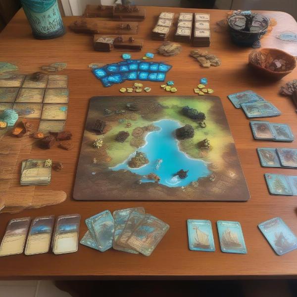 Spirit Island solo play setup