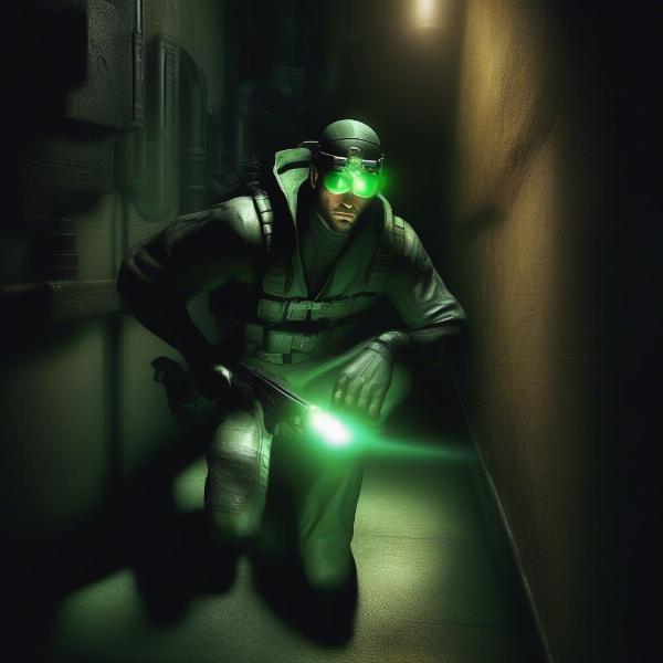 sam fisher infiltrating silently