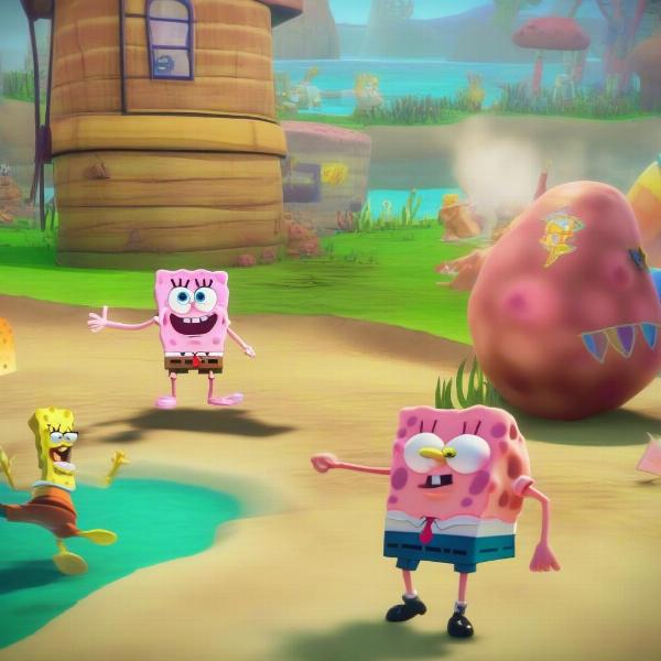 spongebob gameplay xbox battle for bikini bottom