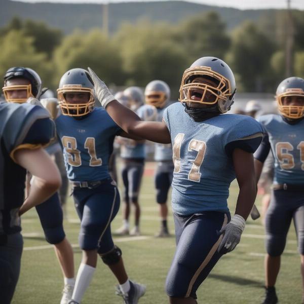 spring-valley-football-touchdown-celebration