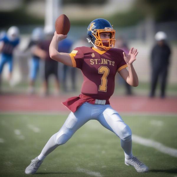 Quarterback Action at St Ignatius Game