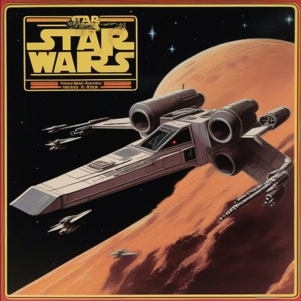 Star Wars Atari 2600 box art depicting space battle
