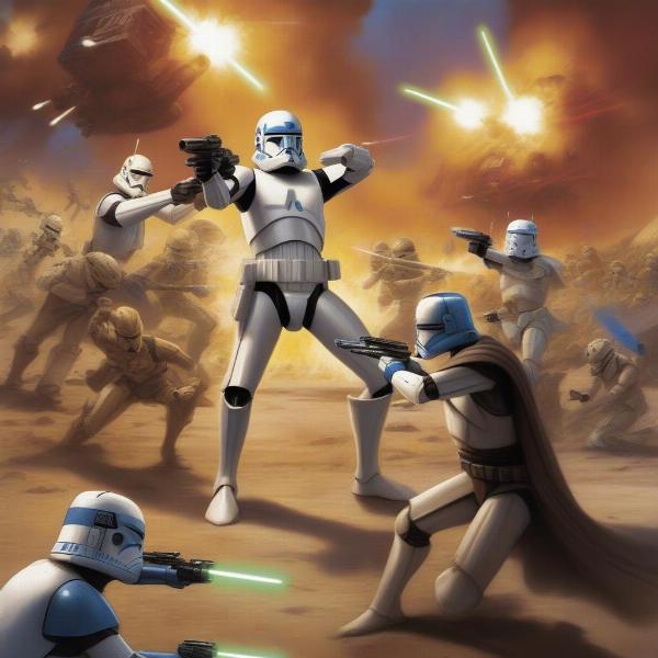 Star Wars The Clone Wars PS2 Game Cover