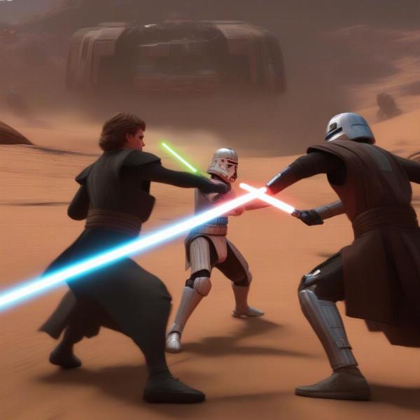 Star Wars Clone Wars PS2 Gameplay Screenshot