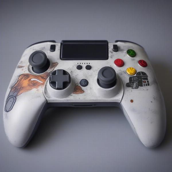 a custom star wars controller with a unique design