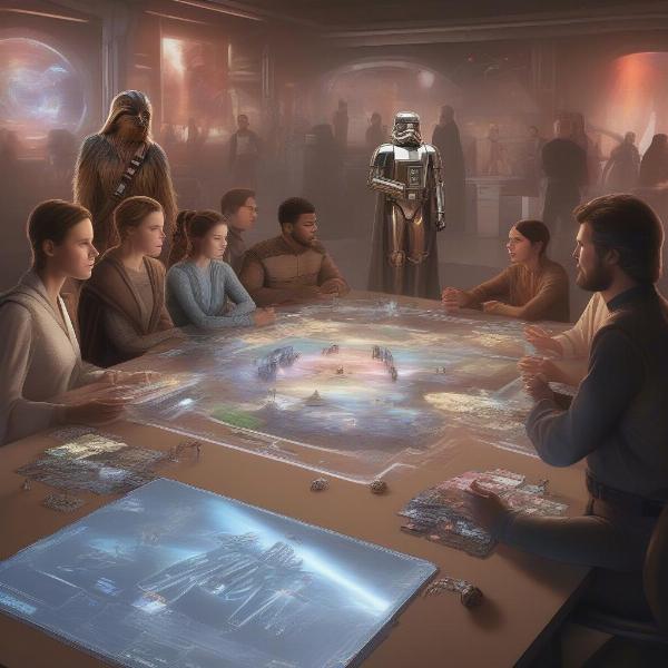 Star Wars Hologram Tabletop Game Concept