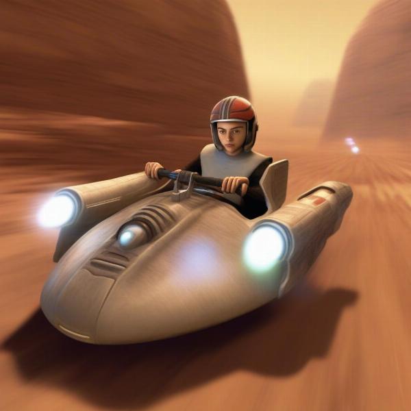 Star Wars N64 pod racer gameplay