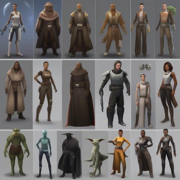 star wars the old republic characters selection