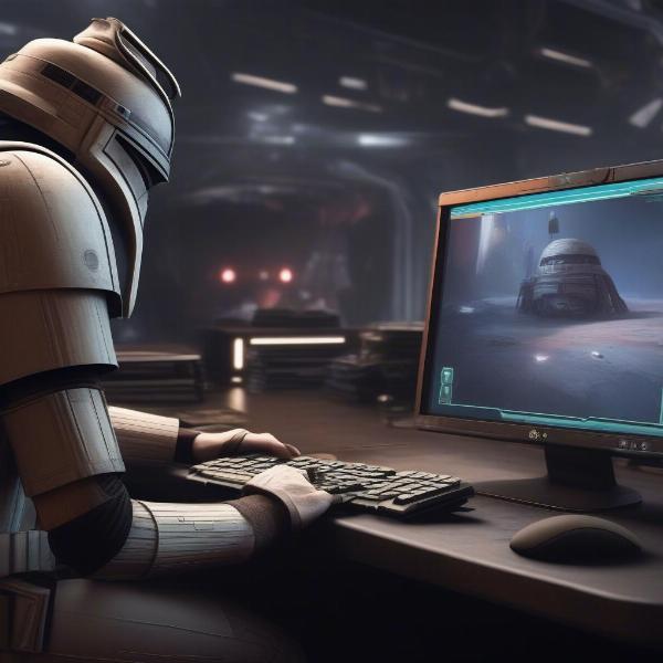 A free star wars game demo in action
