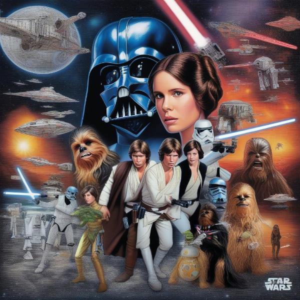 Finished Star Wars Puzzle