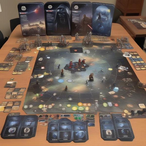 Star Wars Rebellion game board overview