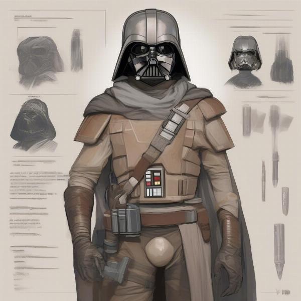 character art inspires star wars rpg sheet