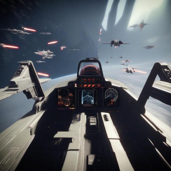 modern star wars squadrons gameplay fighter combat