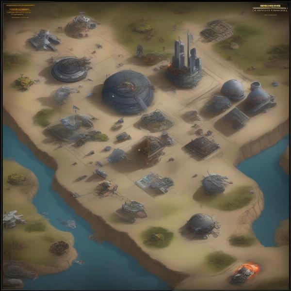 strategic view of star wars tower defense layout showing different units and pathways