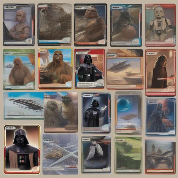 star wars trading cards