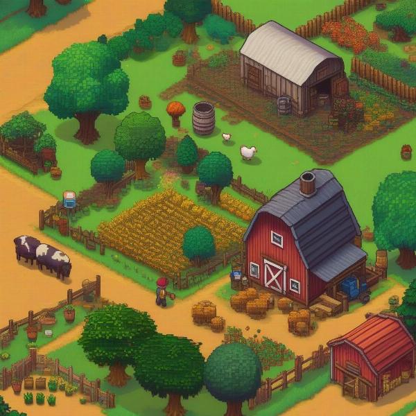 stardew valley crops in the field