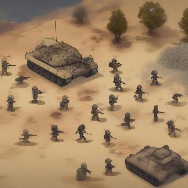 Stick Figure War Game Battlefield Strategy