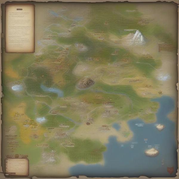 Strategic map design for epic war game
