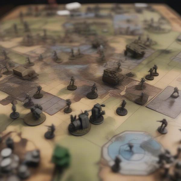 Detailed Strategy War Game Board