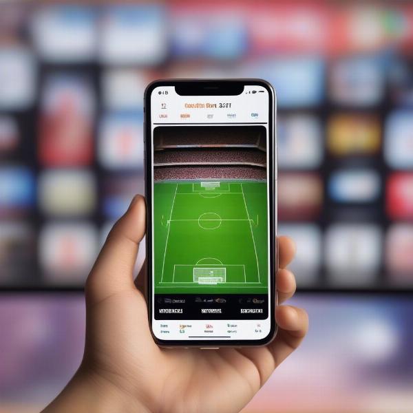 streaming football game on device