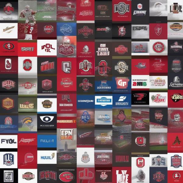 streaming service logos for college football