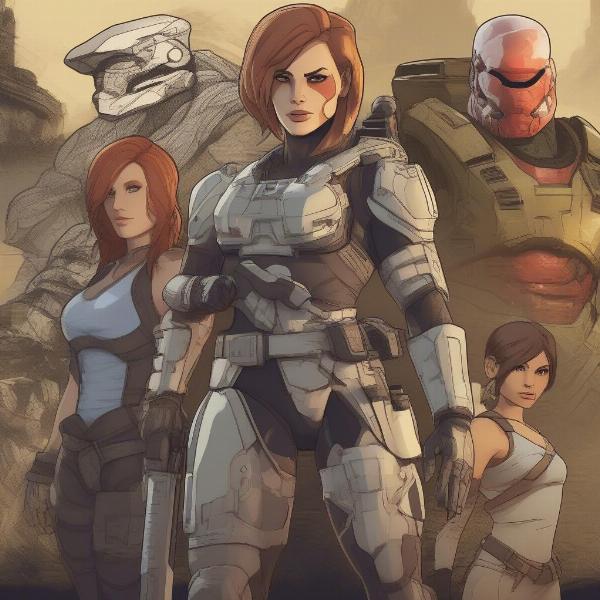 Powerful video game characters