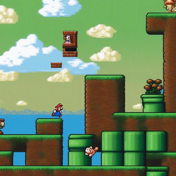 super mario bros game screen