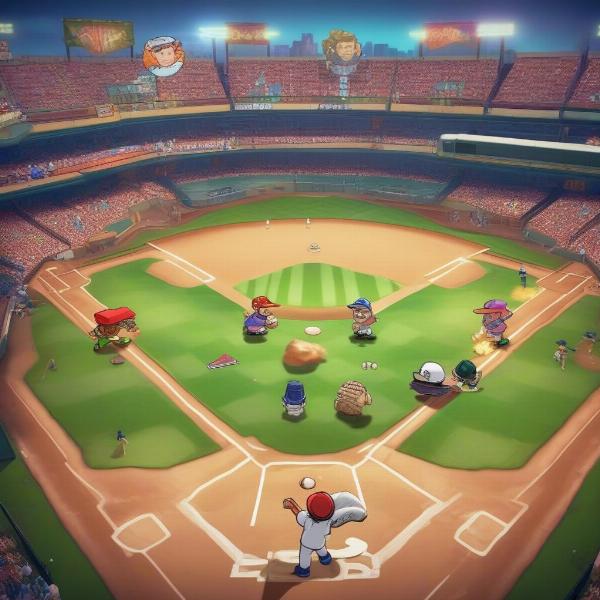 super mega baseball 3 unique characters funny design xbox one