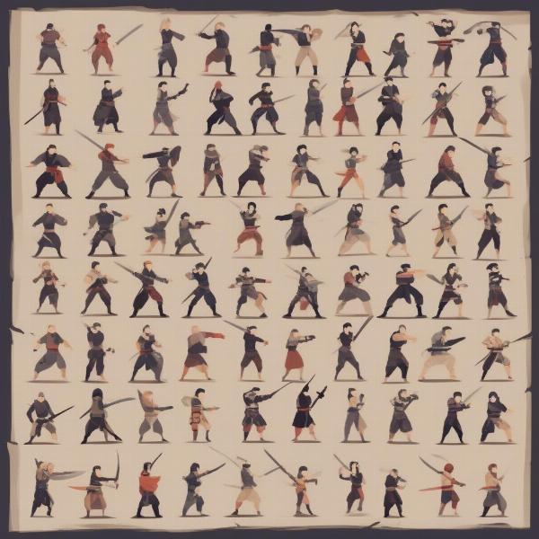2d sword fighting game stances