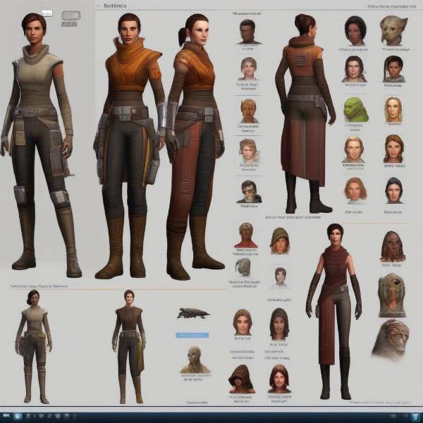 swtor character customization options