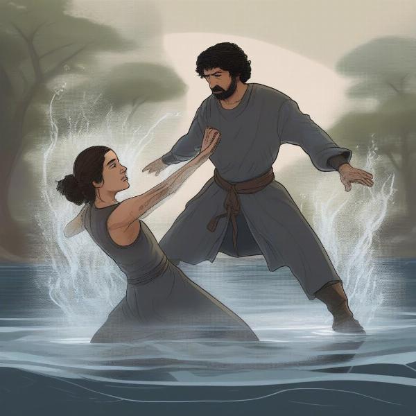 syrio forel teaching arya stark