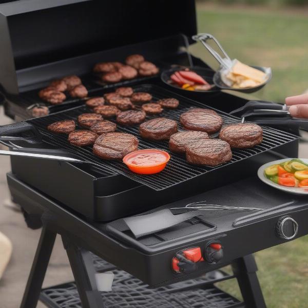 tailgate grill cooking