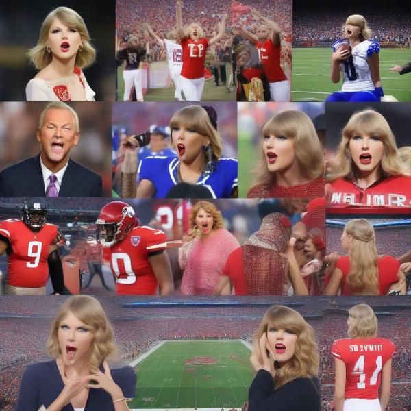 taylor swift football social media meme