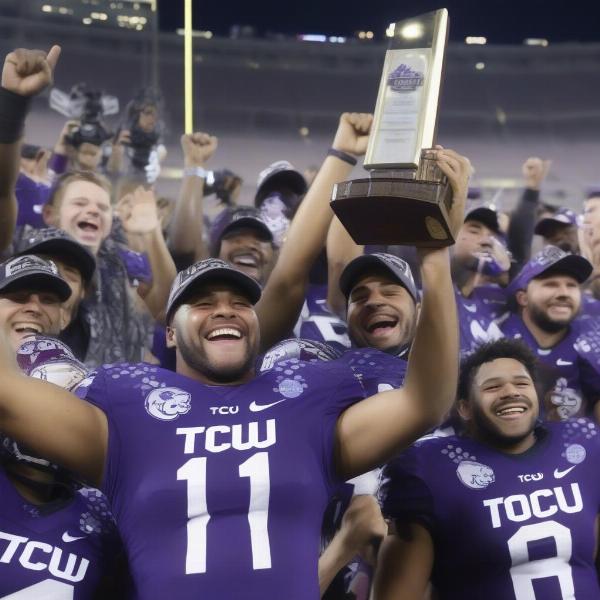 tcu-football-players-celebrating-bowl-game-win-trophy