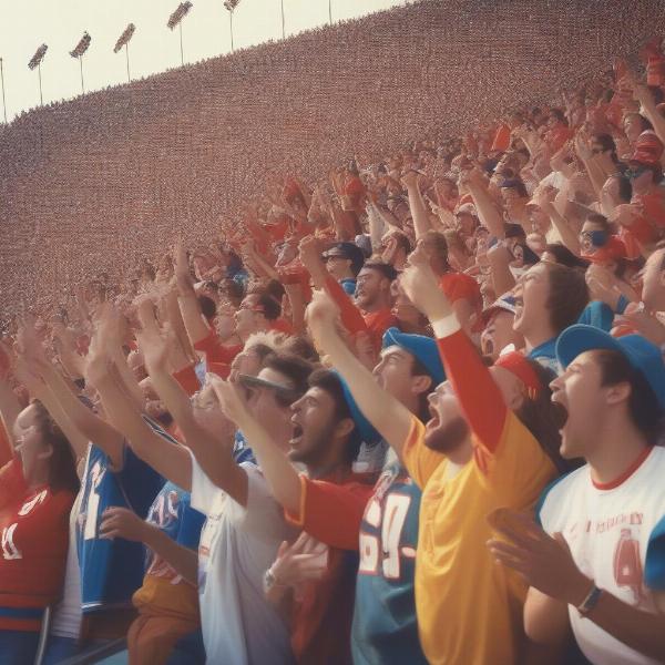 team cheer chants energetic fans