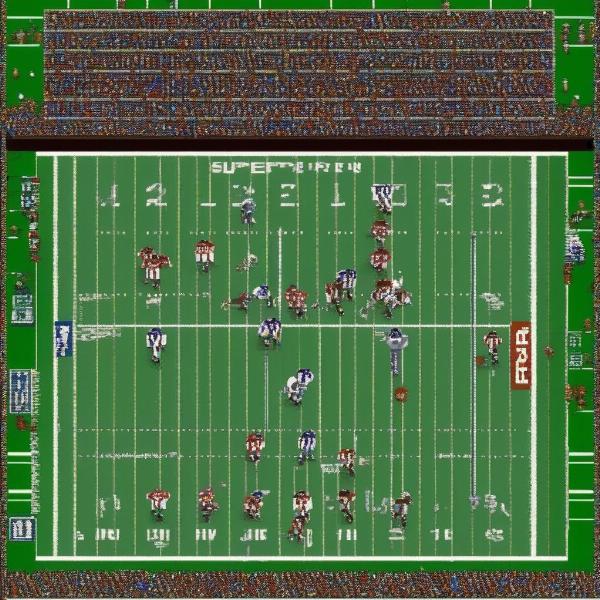 tecmo super bowl iconic gameplay screen