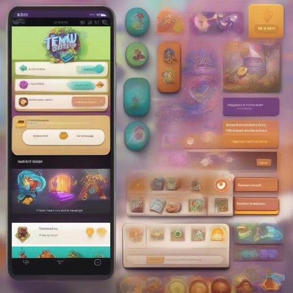 temu app game interface