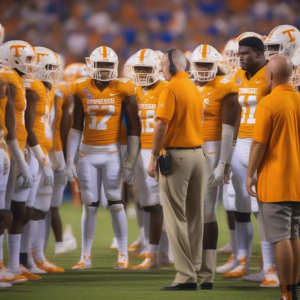 tennessee-florida-coaches-talking-on-the-sideline
