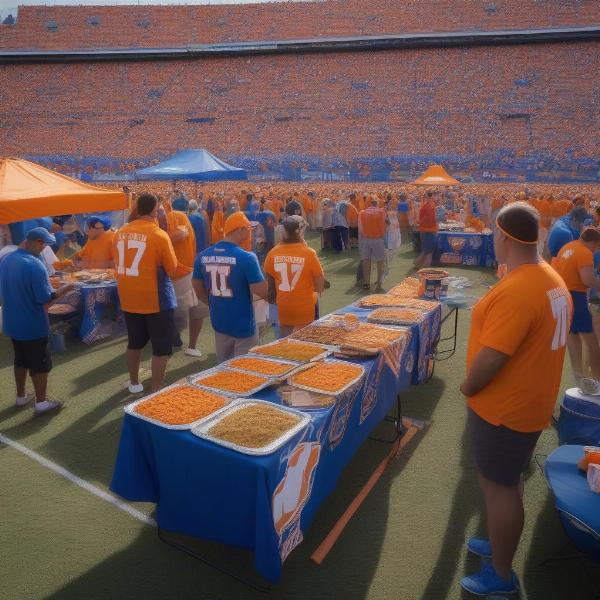 Tailgating before Tennessee Florida Game