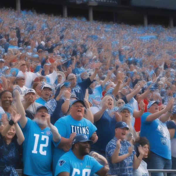 Tennessee Titans Fans Cheering Stadium