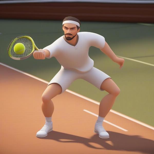 customized character tennis career